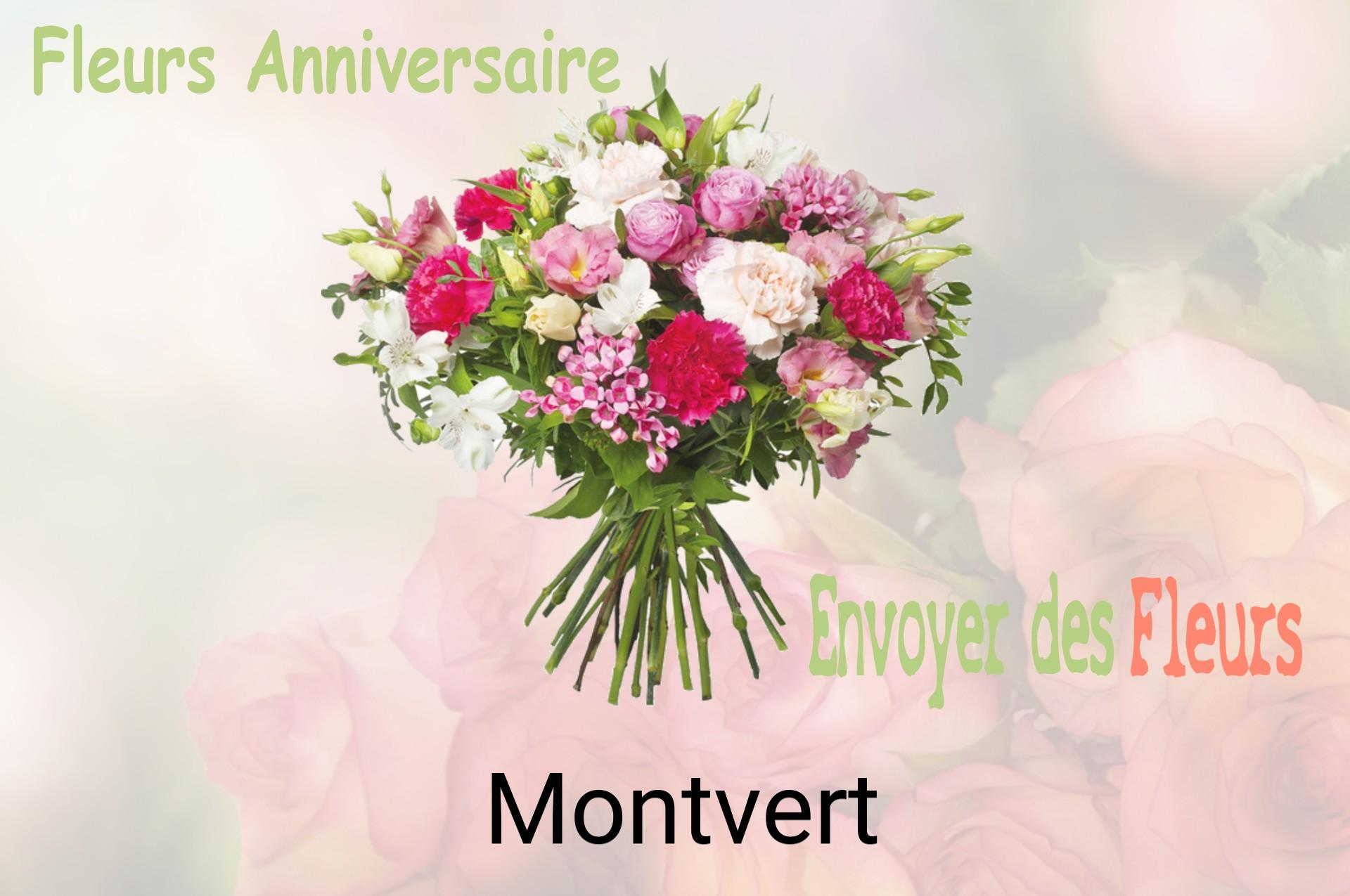 Bouquet de fleurs d’anniversaire livré à Montvert